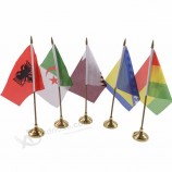 Low Moq Schreibtisch Für alle Länder Desktop-Flagge mit Tischflagge stehen