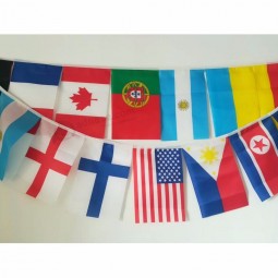 Hot sale mini size bunting flag outdoor hanging flag for festival