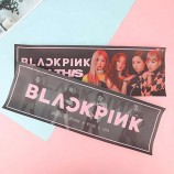 Personalizado kpop concierto aeropuerto mano banner fanáticos regalo de apoyo lindo lema de dibujos animados banner de soporte no tejido