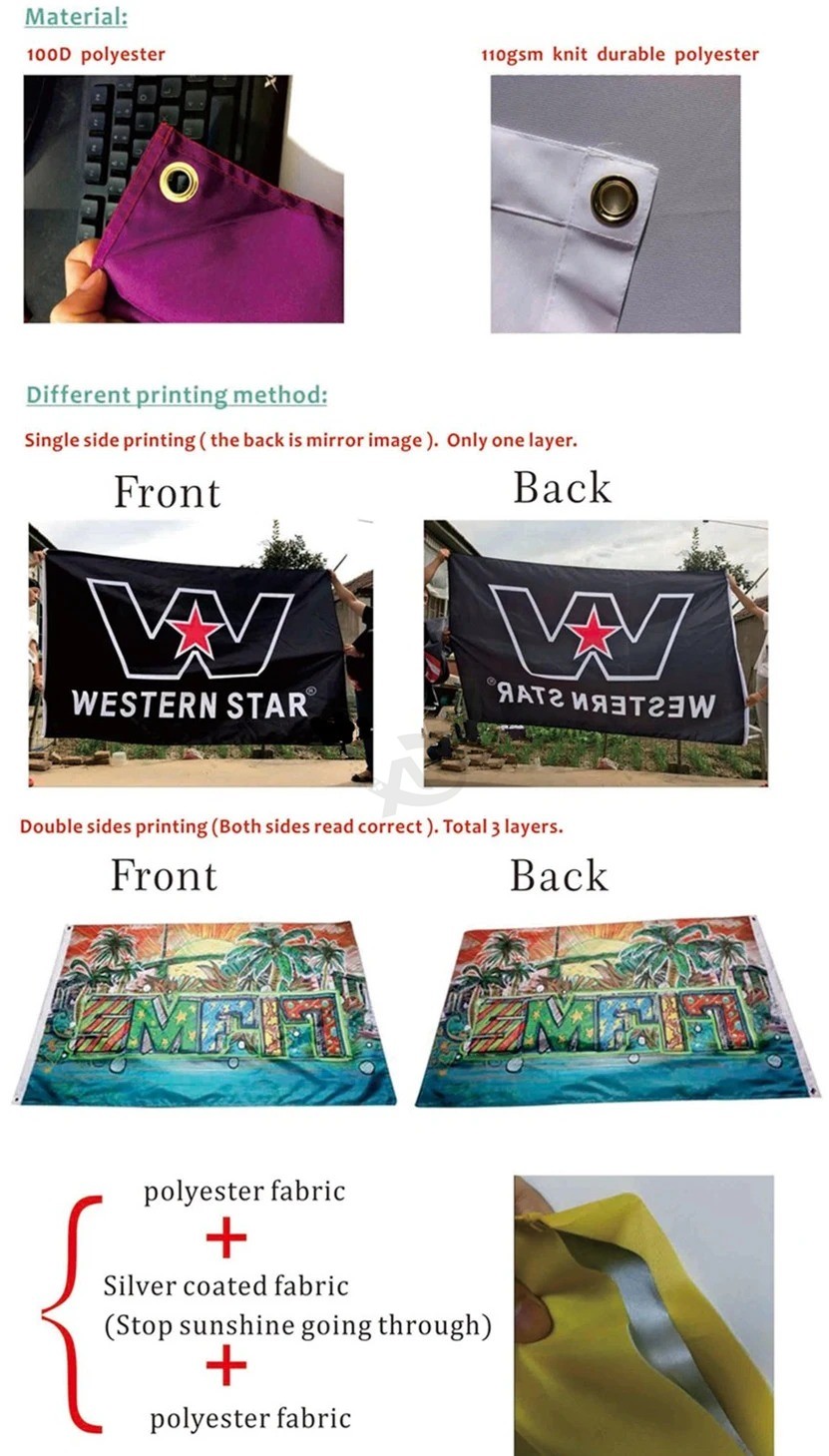 Outdoor Advertising Cheap Custom National Flag 3X5 Decorate