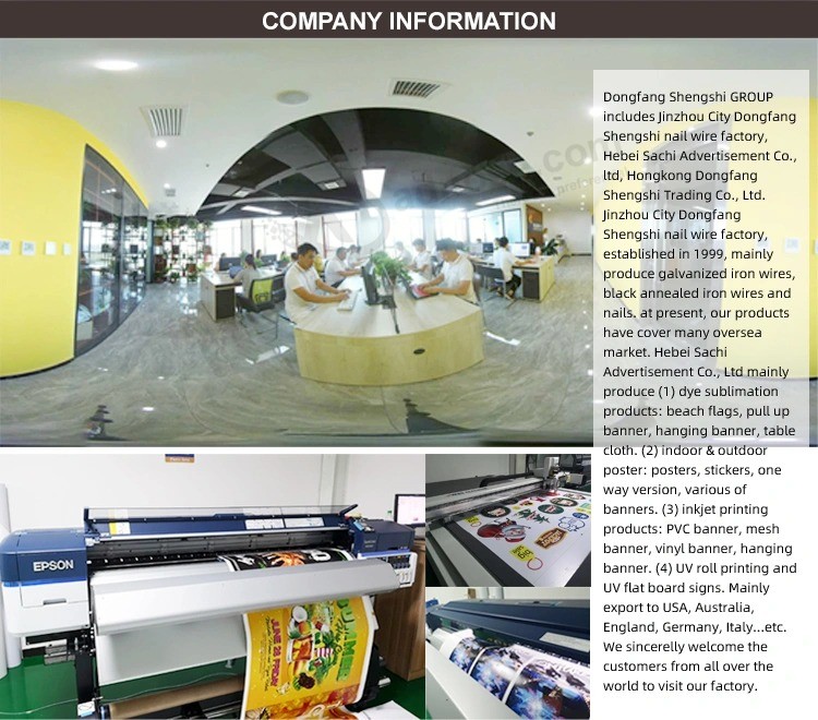 Impresión digital en vinilo Malla / Pancarta impresa a todo color Vinilo Letrero / Pancarta publicitaria