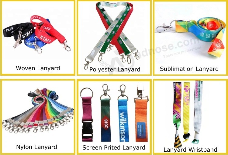 Custom ID card Lanyard with Plastic buckle Factory wholesale Store heat Transfer printing Lanyard ID badge Neck Lanyard