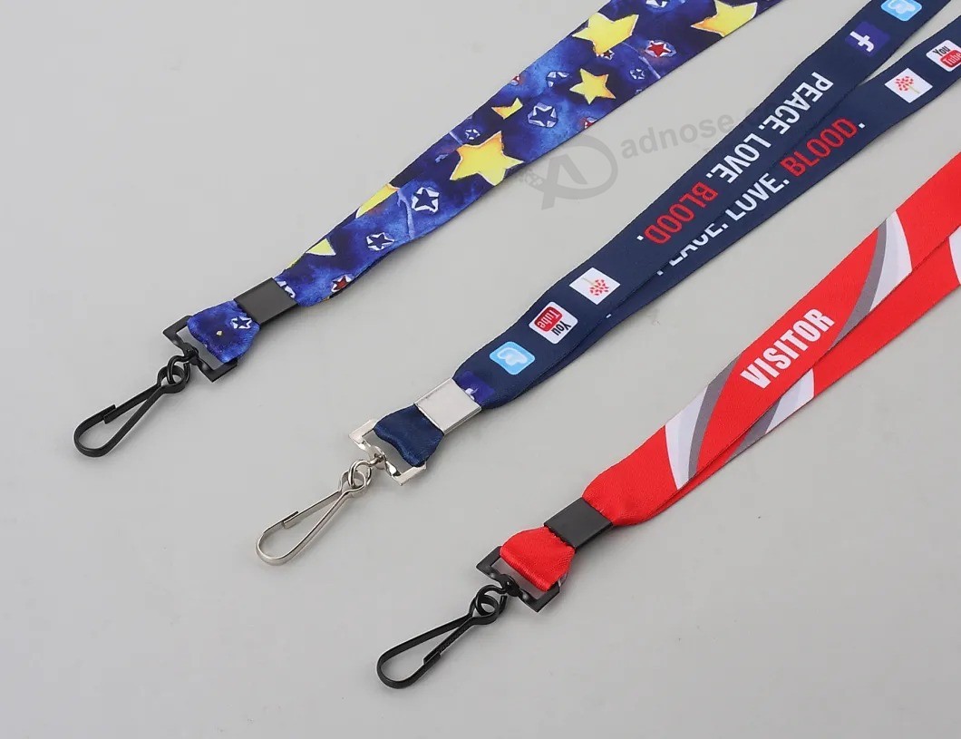 Custom sublimation Lanyards with Different Accessories