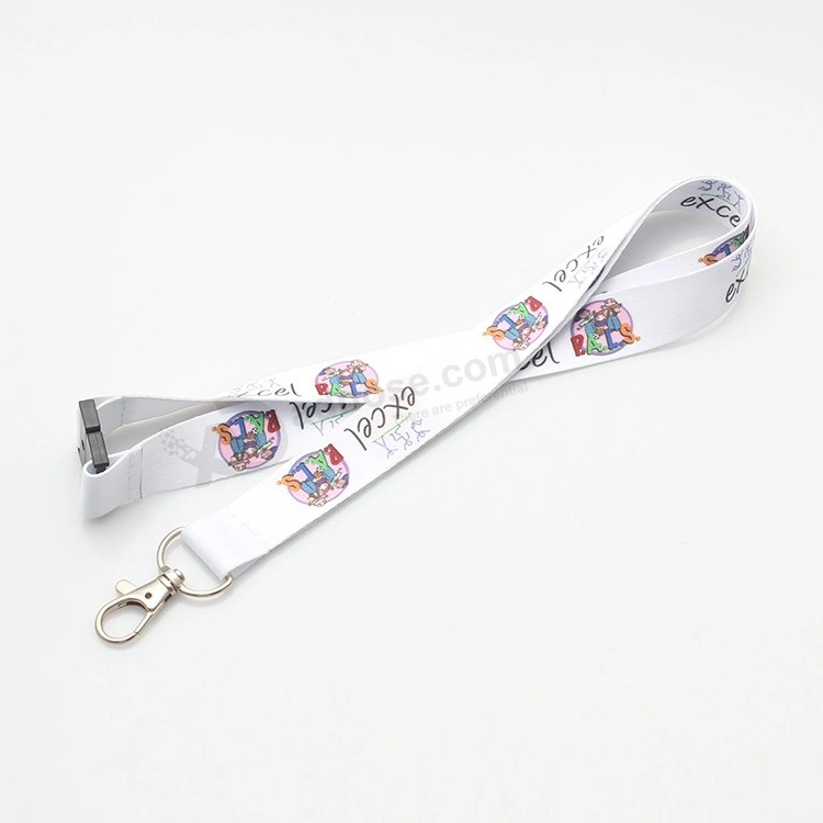 Personalized heat Transfer polyester Lanyards with Logo custom Sample free with card Holdr