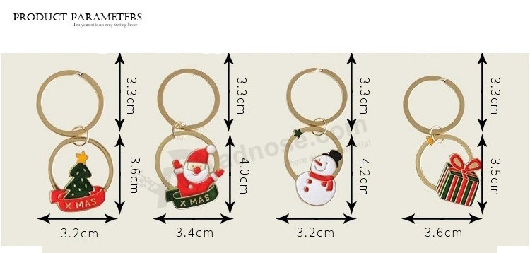 Custom holiday Gift Set logo Gift snowman Christmas trees Keychain