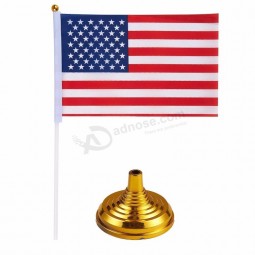 bandiera da tavolo scrivania da ufficio a buon mercato su ordinazione all'ingrosso all'ingrosso USA bandiera da tavolo