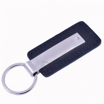 Oneway Mode benutzerdefinierte leere Auto Logo Leder Schlüsselbund Schlüsselanhänger