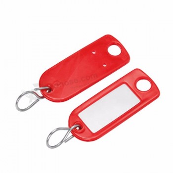 Tags de etiqueta com identificação de chave anel dividido Logotipo personalizado do porta-chaves Porta-chaves, porta-chaves espaços em branco