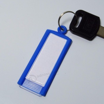 Großhandel billige Kunststoff beschreibbare Papier Schlüsselanhänger ID-Etiketten für Hotel