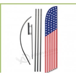 aluminum swooper bowed beach flag banner pole