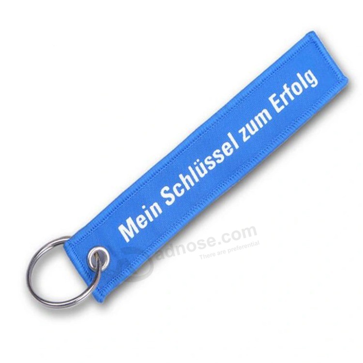 Professional embroidery Manufacturer custom Cheap Key hang Tags