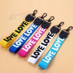 OEM Cheap Key Tag Fabric Embroidery Key Chain