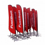 promotional usage advertising exhibition event outdoor feather flag flying beach flag banner stand , teardrop flag