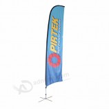 Custom advertising beach feather teardrop flag printing wind banner stand