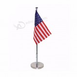 2020 high quality huiyi custom office inside flag with stand