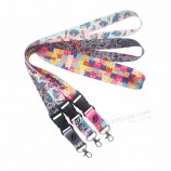 Factory custom nylon company sublimation personalized printed lanyard