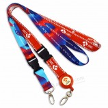 High quality neck custom polyester woven lanyards