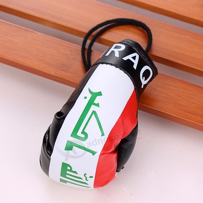 Bulk factory price cheap custom mini boxing glove souvenir keychain