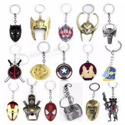 fornitori di alta qualità llaveros stile marvel design thor martello portachiavi ricco logo personalizzato apribottiglie in metallo vendicatori portachiavi fornitori