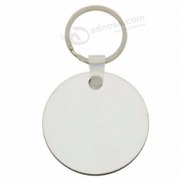 Blank round shape 50mm MDF sublimation keychain