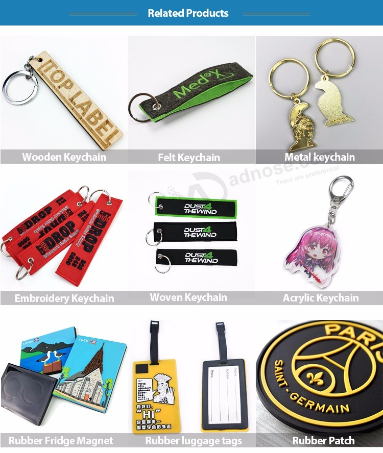 Manufacture soft pvc keychain cheap OEM fashion logo custom promotional semi-transparent 3d rubber keychains