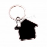 Werbe Verwenden Sie benutzerdefinierte Hausform Schlüsselanhänger Immobilien Werbung Geschenk Schlüsselbund