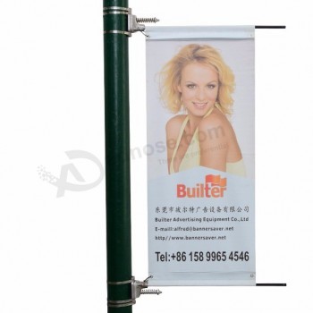 Metal light pole advertising banner factory