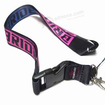 Herren schwarze Braut Autorennen Key Lanyard Abzeichen ID Inhaber Handy Halsbänder