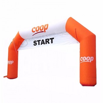Venta al por mayor PVC inflable publicidad inicio y acabado arco logotipo personalizado arco inflable para exhibición de eventos deportivos