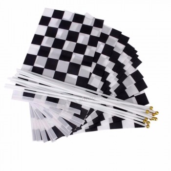 Textile Referee Football Soccer Hockey Linesman Flag Athletic Competition Hand Flag Track And Field Sports Training Flag