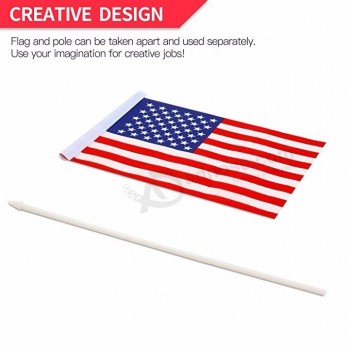 wholesale screen printing campaign promotional cheap hand customized election national flag