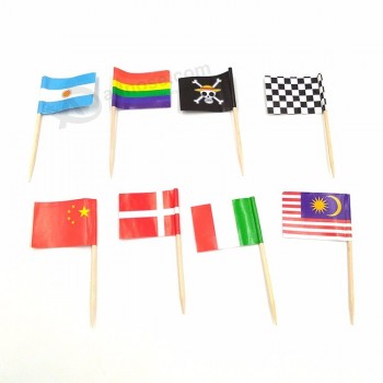 Wholesale national flag pick Cupcake Toppers