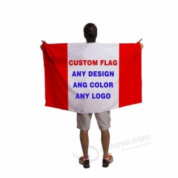 Outdoor polyester digital printed 3x5 promotional flag custom rectangle Polyester National Country Flag