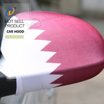 Accesorios del coche bandera nacional personalizada bandera de espejo de coche al por mayor sólida