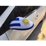 28 * 30 cm bandeira do Uruguai e outro país bandeira espelho tampa lateral do carro com elástico