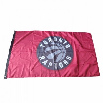 Promotion gedruckt benutzerdefinierte NBA Toronto Raptors Flaggen
