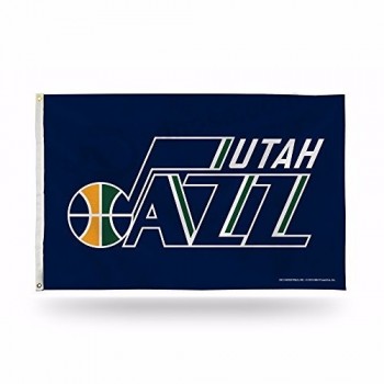 Heiße Verkäufe 3x5 ft amerikanische NBA Basketball-Team Polyester Stoff Utah Jazz Flagge