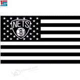 3 * 5ft Polyester Brooklyn Netze NBA Flagge und Banner