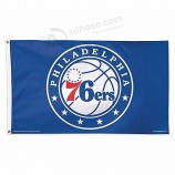 100% Polyester NBA Philadelphia 76ers 3-mal-5 Fuß Flagge