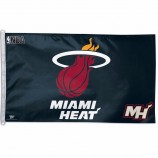 custom 3 * 5 polyester vlag NBA miami heats vlag sport team vlag