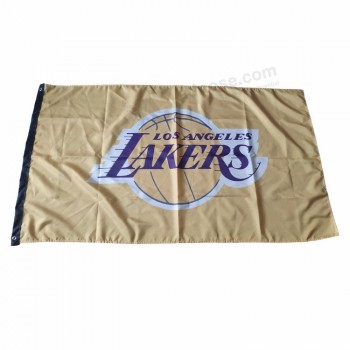 Hot koop hoge kwaliteit 90 * 150cm NBA lakers vlag Voor fans