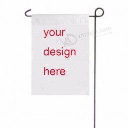 Morgen DIY weiße Polyester leere Garten Flagge für Wohnmobil Banner Rasen Hof Outdoor Garten Flagge