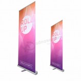 Exhibition display stand, triangle aluminium roll up stand banner