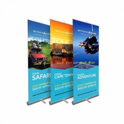 China fábrica personalizada logo impresión pull roll Up banner stand roll up display