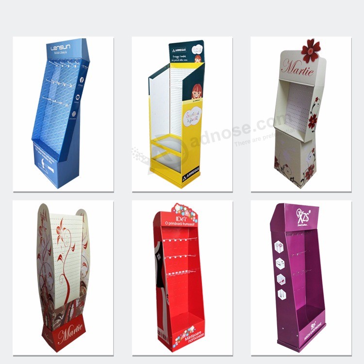 Cartón pop Cargador de papel Soportes de exhibición de piso, cartón Cartón Estante Soporte