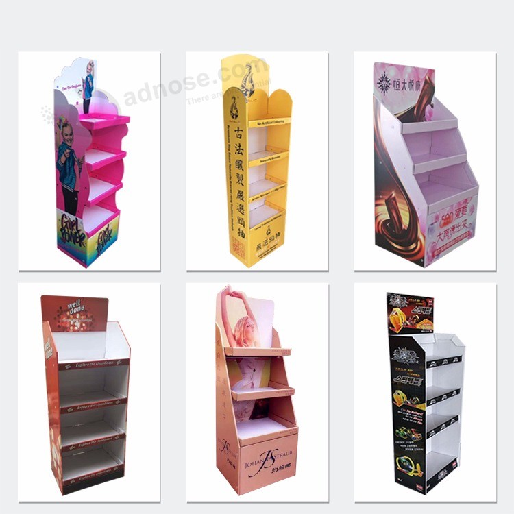 Pop Cardboard Paper Shipper Floor Display Stands,Cardboard Carton Shelf Stand