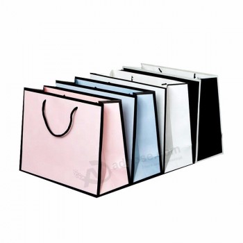 Großhandel Mode benutzerdefinierte Boutique Kleidung Einkaufen Geschenk Verpackung beschichtetes Papier Tasche