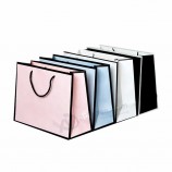 Venta al por mayor de moda personalizada boutique ropa compras regalo embalaje bolsa de papel recubierto