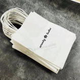 Sacchetto di carta kraft riciclabile con il tuo logo, sacchetto per la spesa personalizzato per alimenti Con manico