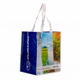 Shopping bag in tessuto non tessuto laminato pieghevole personalizzato in PP